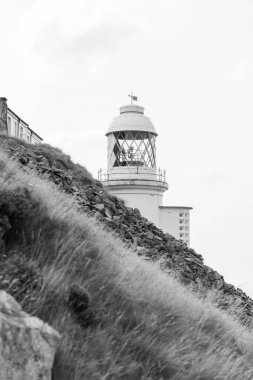 Foreland deniz fenerinin fotoğrafı Kuzey Devon sahilindeki Foreland Point 'te.