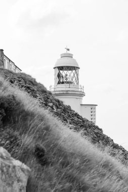 Photo of the Foreland lighthouse at Foreland Point on the north Devon coast clipart