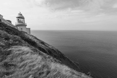 Photo of the Foreland lighthouse at Foreland Point on the north Devon coast clipart