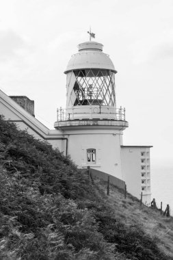 Foreland deniz fenerinin fotoğrafı Kuzey Devon sahilindeki Foreland Point 'te.