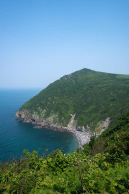 Landscape photo of Little Hangman on the South West coastpath clipart