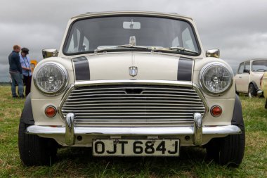 Low Ham.Somerset.Birleşik Krallık. 20 Temmuz 2024 İngiliz Leyland Mini 1971 'de Somerset buhar ve ülke gösterisinde.