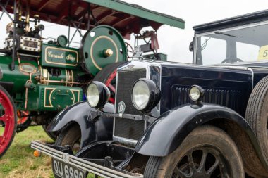 Low Ham.Somerset.Birleşik Krallık. 20 Temmuz 2024 1930 'dan Morris Cowley, Somerset Steam and Country Show' da sergileniyor.