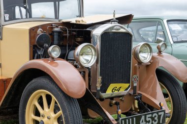 Low Ham.Somerset.Birleşik Krallık. 20 Temmuz 2024.1929 'dan kalma Humber 9 / 28 hafif turisti Somerset Steam and Country Show' da sergileniyor.