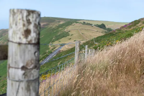 stock image View from Beacon Tor of Countisbury Hill in Exmoor National Park