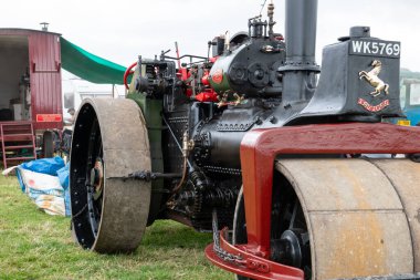 Low Ham.Somerset.Birleşik Krallık 20 Temmuz 2024.An Aveling ve Porter F tipi yol silindiri Somerset Steam and Country Show 'da sergileniyor.