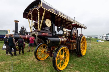 Low Ham.Somerset. Birleşik Krallık. 20 Temmuz 2024 1927 Fowler Showman 'ın Jubilee adlı motoru Somerset Steam and Country Show' da sergileniyor.