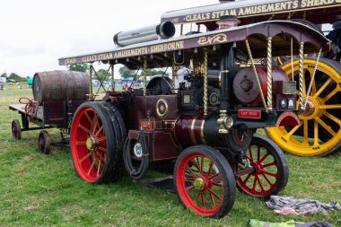 Low Ham.Somerset. Birleşik Krallık. 20 Temmuz 2024. Burrell 'in Lady Susan adlı motoru Somerset Steam and Country Show' da sergileniyor.