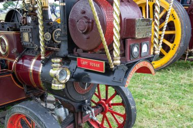 Low Ham.Somerset. Birleşik Krallık. 20 Temmuz 2024. Burrell 'in Lady Susan adlı motoru Somerset Steam and Country Show' da sergileniyor.