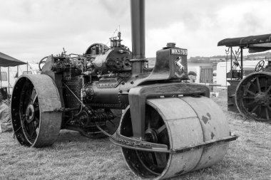 Low Ham.Somerset.Birleşik Krallık 20 Temmuz 2024.An Aveling ve Porter F tipi yol silindiri Somerset Steam and Country Show 'da sergileniyor.