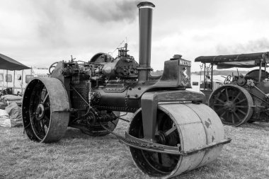 Low Ham.Somerset.Birleşik Krallık 20 Temmuz 2024.An Aveling ve Porter F tipi yol silindiri Somerset Steam and Country Show 'da sergileniyor.