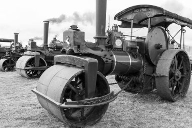 Low Ham.Somerset.United Kingdom.July 20th 2024.A 1902 Aveling and Porter 10 ton  road roller called Trundle is on show at the Somerset Steam and Country show clipart