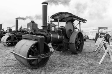 Low Ham.Somerset.Birleşik Krallık. 20 Temmuz 2024 A 1902 Aveling ve Porter 10 tonluk yol silindiri Trundle, Somerset Steam and Country Show 'da sergileniyor.