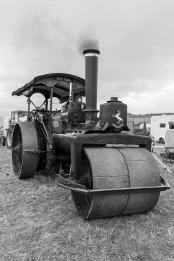 Low Ham.Somerset.United Kingdom.July 20th 2024.A 1902 Aveling and Porter 10 ton  road roller called Trundle is on show at the Somerset Steam and Country show clipart