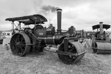 Low Ham.Somerset.Birleşik Krallık. 20 Temmuz 2024 A 1902 Aveling ve Porter 10 tonluk yol silindiri Trundle, Somerset Steam and Country Show 'da sergileniyor.