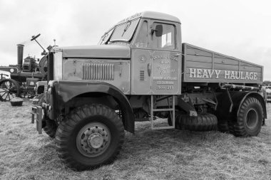 Low Ham.Somerset. Birleşik Krallık. 20 Temmuz 2024. 1960 'dan bir Scammell Dağcısı Somerset Steam and Country Show' da sergileniyor.