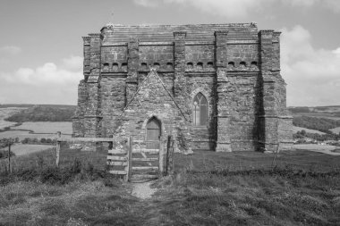 St Catherines chapel in Abbotsbury on the Jurassic coast in Dorset clipart