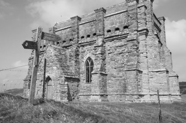 St Catherines chapel in Abbotsbury on the Jurassic coast in Dorset clipart