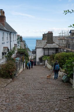 Clovelly. Devon. Birleşik Krallık. 28 Eylül 2024. Clovelly Köyü 'nün fotoğrafı. Kuzey Devon kıyısında.