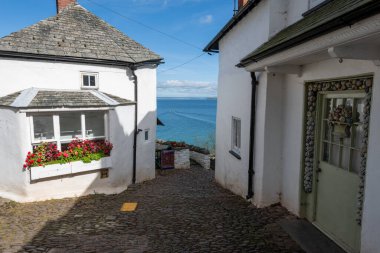 Clovelly. Devon. Birleşik Krallık. 28 Eylül 2024. Clovelly Köyü 'nün fotoğrafı. Kuzey Devon kıyısında.