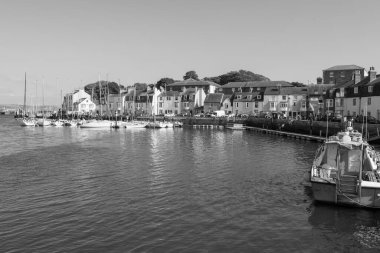 Weymouth. Dorset. Birleşik Krallık. 21 Eylül 2024. Dorset 'teki Jurassic sahilinde Weymouth limanının fotoğrafı.