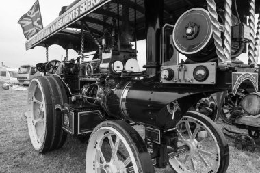 Low Ham.Somerset. Birleşik Krallık. 20 Temmuz 2024 1927 Fowler Showman 'ın Jubilee adlı motoru Somerset Steam and Country Show' da sergileniyor.