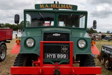 Haselbury Plucknet.Somerset.United Kingdom.August 17th 2024.A restored Chevrolet C15A  from 1944 is on show at a Yesterdays Farming event clipart