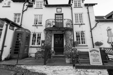 Clovelly.Devon.United Kingdom.January 19th 2024.Photo of the Old Post Office at Clovelly on the north Devon coast clipart