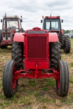 Haselbury Plucknet. Somerset. Birleşik Krallık. 17 Ağustos 2024 Uluslararası McCormick W14 restore edildi.