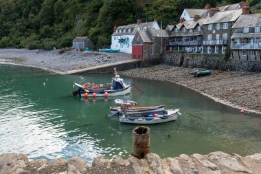 Clovelly. Devon. Birleşik Krallık. 28 Eylül 2024. Devon sahilinin kuzeyindeki Clovelly Köyü 'nden.