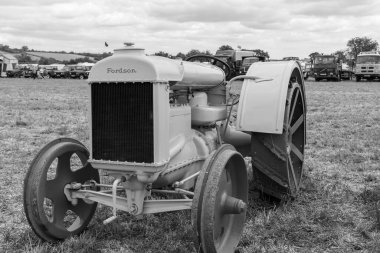 Haselbury Plucknet. Somerset. Birleşik Krallık. 17 Ağustos 2024. Gri Fordson Major, Dünün Çiftçilik Etkinliği 'nde sergileniyor.