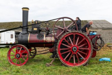 Dorchester. Dorset. United Kingdom.Ekimin 7 'si, 1901' den kalma Hayden Princess adlı Marshall çekici motoru Dorset County Show 'da sergileniyor.