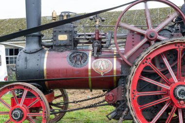 Dorchester. Dorset. United Kingdom.Ekimin 7 'si, 1901' den kalma Hayden Princess adlı Marshall çekici motoru Dorset County Show 'da sergileniyor.