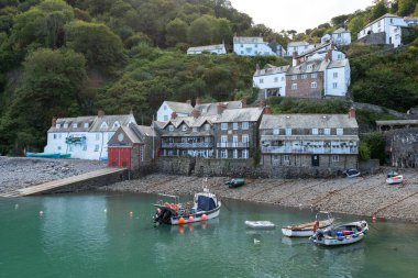 Clovelly. Devon. Birleşik Krallık. 28 Eylül 2024. Devon sahilinin kuzeyindeki Clovelly Köyü 'nden.