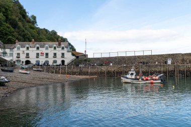 Clovelly. Devon. Birleşik Krallık. 28 Eylül 2024. Fotoğraf: Clovelly, Devon 'daki Red Lion Oteli.
