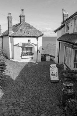 Clovelly. Devon. Birleşik Krallık. 28 Eylül 2024. Clovelly Köyü 'nün fotoğrafı. Kuzey Devon kıyısında.