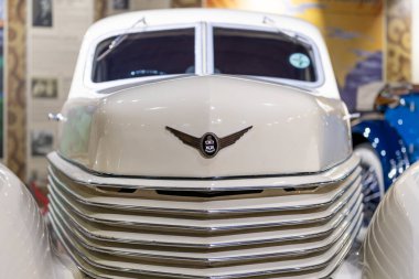 Sparkford. Somerset. Birleşik Krallık. 12 Ocak 2025. 1935 'ten bir Cord 810 Somerset' teki Haynes Motor Müzesi 'nde sergileniyor.