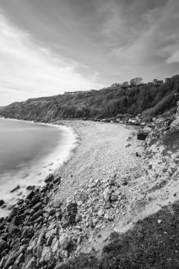 Dorset, Portland 'daki Ope Koyu Kilisesi' nin manzara fotoğrafı.