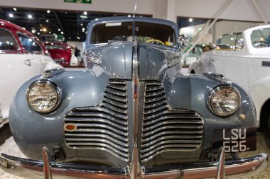 Sparkford.Somerset.Birleşik Krallık. 12 Ocak 2025. 1940 tarihli Buick Serisi 40 2 kapılı coupe Somerset 'teki Haynes Motor Müzesi' nde sergilenmektedir.