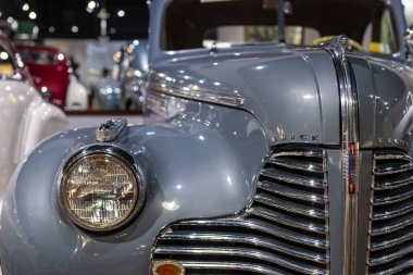 Sparkford.Somerset.Birleşik Krallık. 12 Ocak 2025. 1940 tarihli Buick Serisi 40 2 kapılı coupe Somerset 'teki Haynes Motor Müzesi' nde sergilenmektedir.