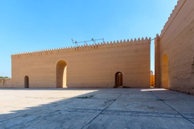 Nebuchadnezzar 'ın Sarayı olduğuna inanılan yerin yakın görüntüsü.