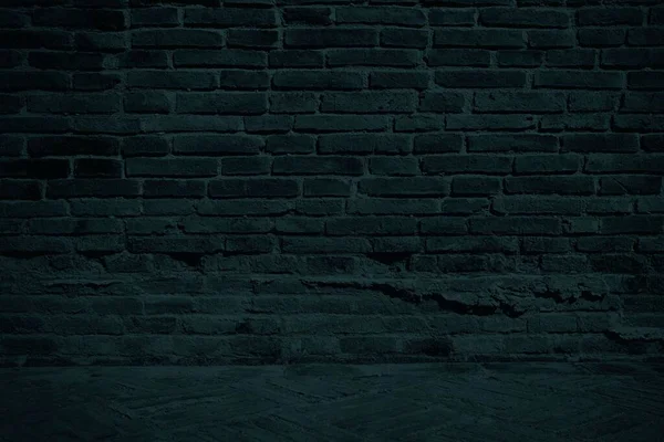 レンガ舗装と暗いレンガの壁の背景 — ストック写真