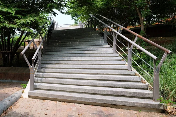 Escalera Hormigón Parque Público —  Fotos de Stock