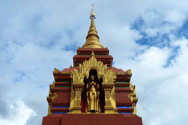 Lampang Tajlandia Październik 2021 Starożytna Złota Pagoda Wat Doi Prachan — Zdjęcie stockowe