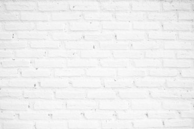arkaplan için beyaz tuğla duvar dokusu.
