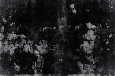 Siyah Arkaplanda Beyaz Grunge Skeç, Toz ve Tahıllar Üstüste ve Ekran Filtresi İçin Uygun.