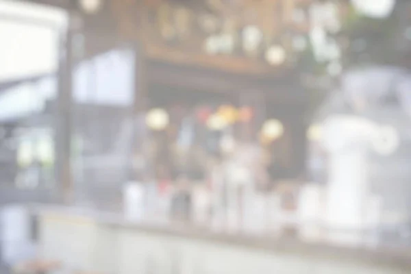 Weißer Verschwommener Kaffee Bar Hintergrund — Stockfoto