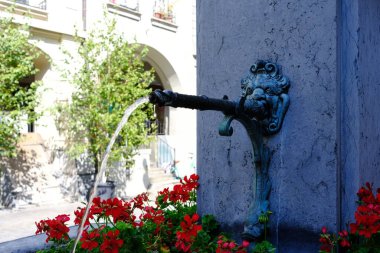 İsviçre, Bern 'de Antik Musluk.