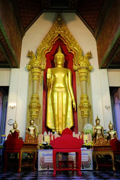 Nakhon Pathom Tailandia Octubre 2022 Antigua Imagen Buda Dentro Del — Foto de Stock