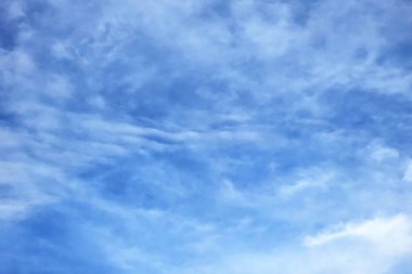 Mucize Beyaz Bulut ve Mavi Gökyüzü Arkaplanı.